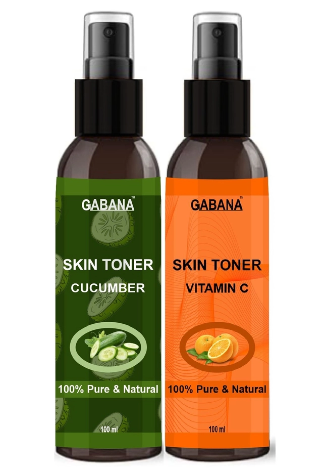 Combo of Gabana Cucumber & Vitamin C Skin Toner Spray (100 ml, Pack of 2)