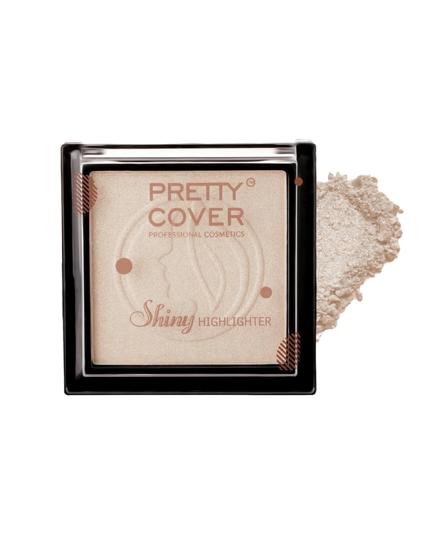 Pretty Cover Shiny Highlighter for Face (Gold)