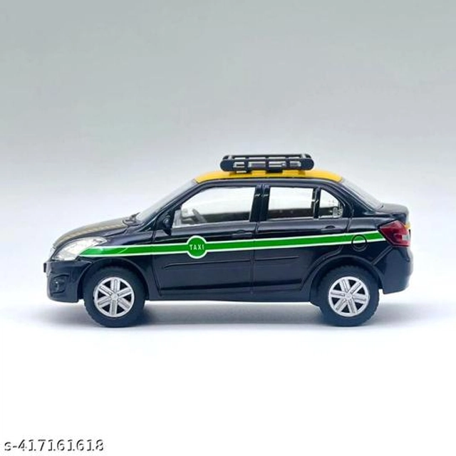 Swift Dezire Taxi Toy for Kids (Black & Yellow)