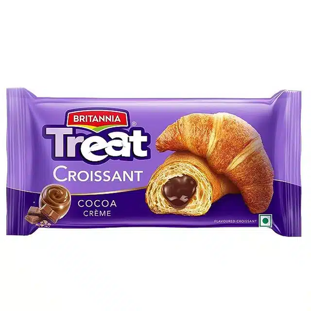 Britannia Treat Croissant Cocoa 45 g (Pack of 2)