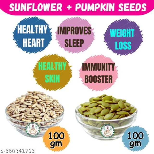 Combo Raw Pumpkin Seeds with Sunflower Seed (100 g, Pack of 2)