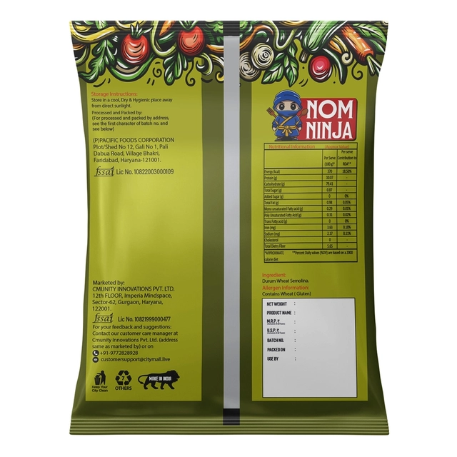 Nom Ninja Vermicelli Raw 400 g