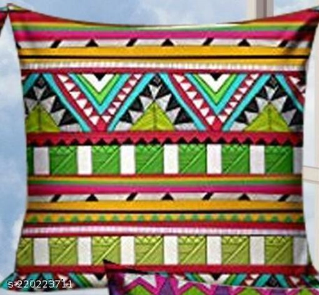 Jute Cushion Covers (Multicolor, 16x16 inches) (Pack of 5)