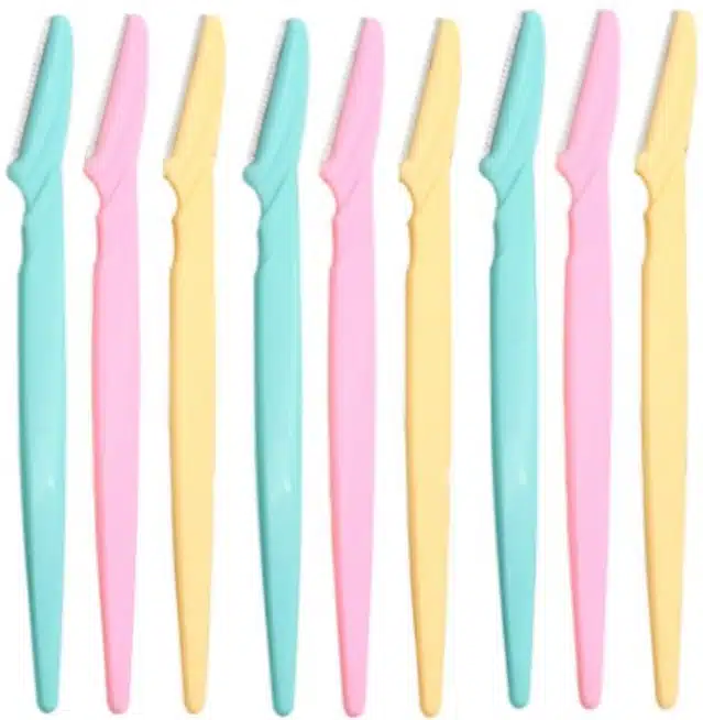 Painless Facial Hair Remover Razor (Multicolor, Pack of 9)