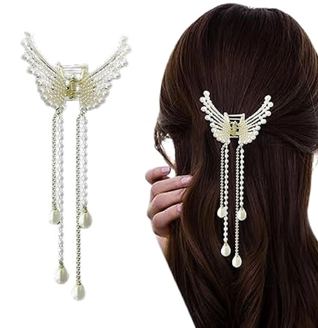 Brass Butterfly Hair Clutcher for Women & Girls (Gold)