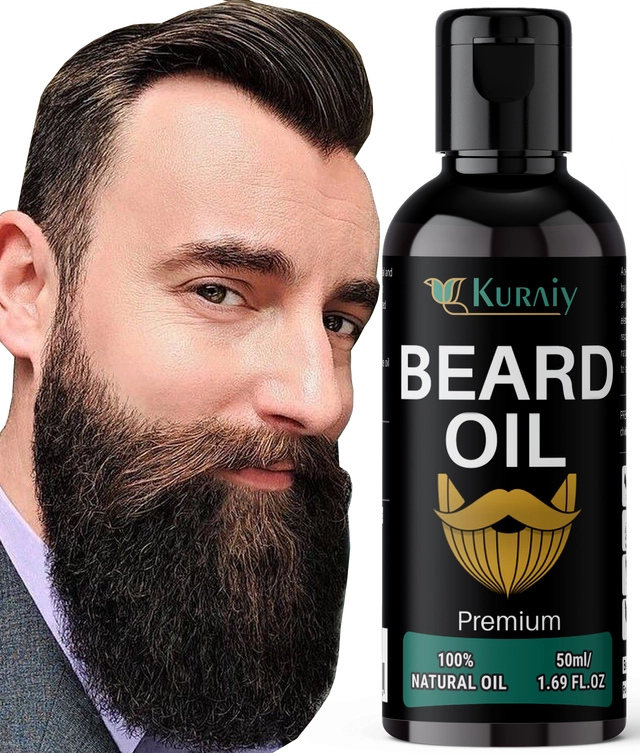 Kuraiy Cosmetic Beard Hair Growth Oil (50 ml)