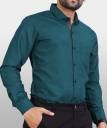 Full Sleeves Solid Shirt for Men (Sea Green, L)