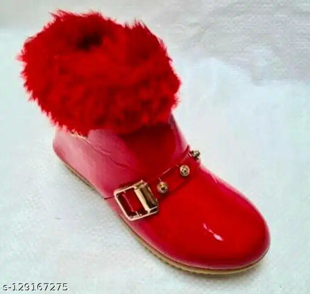 Boots for Girls (Red, 18-21 Months)