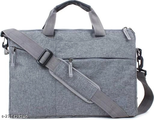 Canvas Laptop Bag for Men & Women (Grey, 35 L)