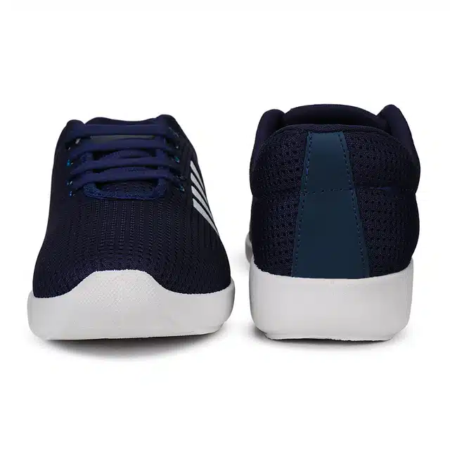 Men's Running Sports Shoes (Navy Blue, 8) (S-168)