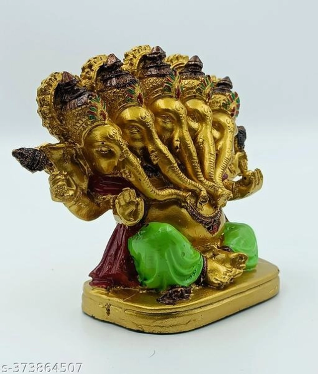 Panchmukhi Ganesh Ji Idol (Multicolor)