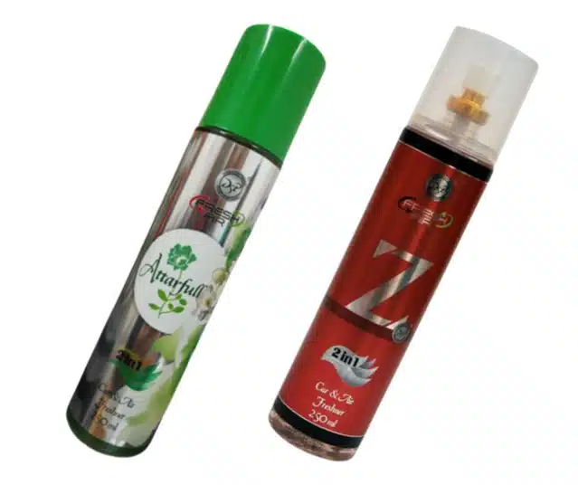DSP Atterfull with Z Red 2 in 1 Car & Air Freshener (Pack of 2, 250 ml)
