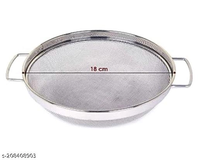 Stainless Steel Food Strainer (Silver, 26 cm)