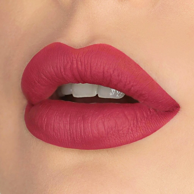 Glam Fam Lusty Matte Lipstick (Rose Pink)