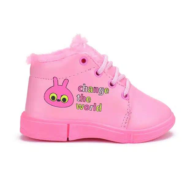 Bersache Casual Shoes for Girls (Pink, 5C)