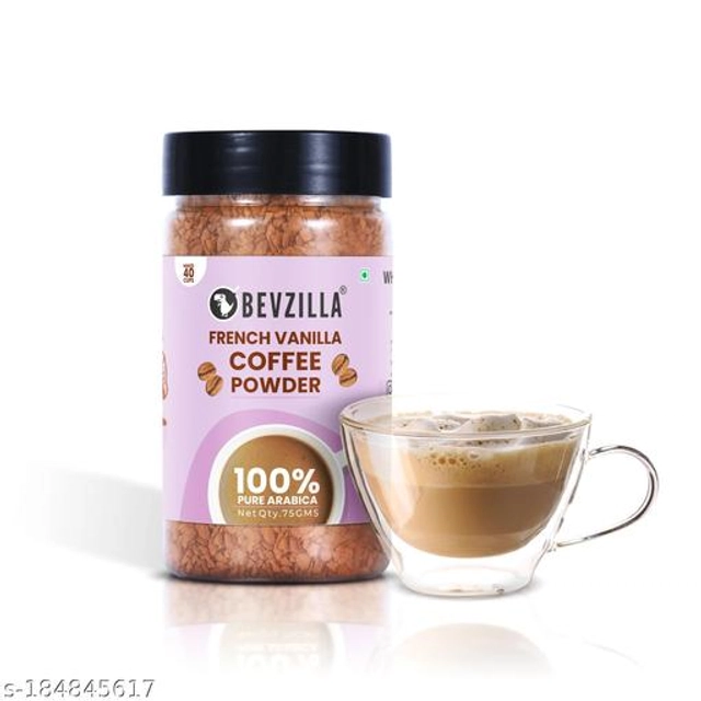 Bevzilla Instant French Vanilla Flavour Coffee Powder (75 g)