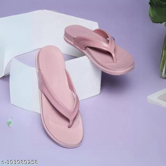 Flipflops for Women (Peach, 5)