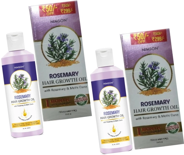 Nimson Rosemary Hair Growth Oil (150 ml, Pack of 2)