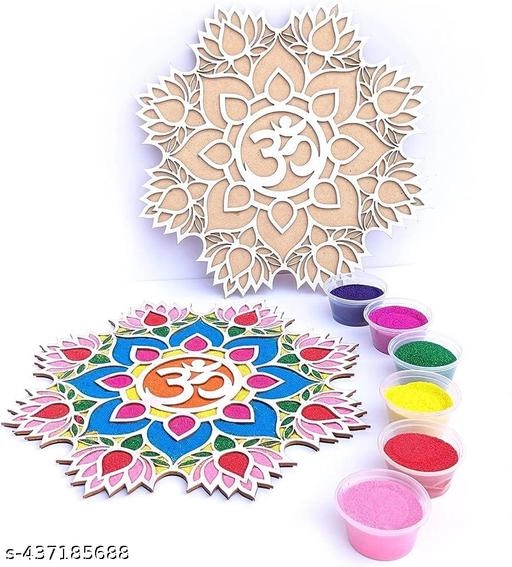 Diwali Rangoli Making Kit (Multicolor)