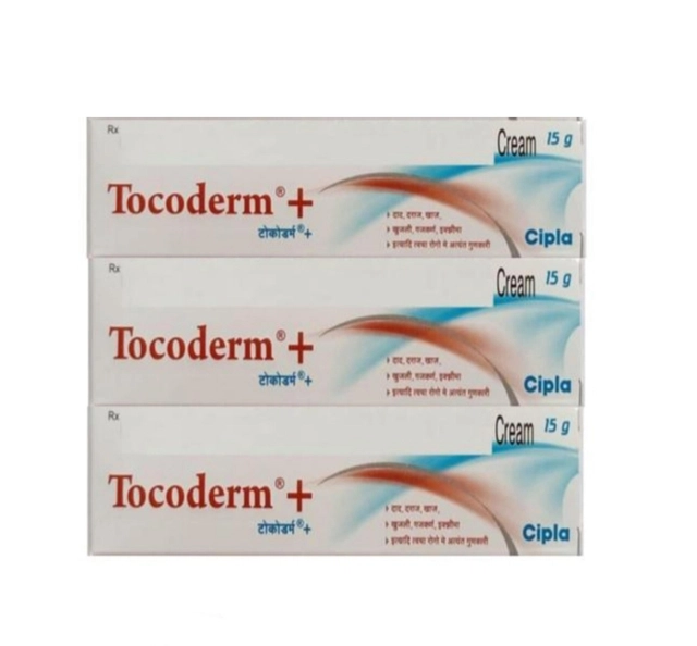 Tocoderm+ Antifungal Cream (15 g, Pack of 3)