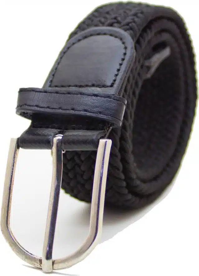 Canvas Belt for Men (Black, 42)