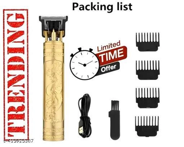 Metal Buddha Trimmer for Men (Gold)