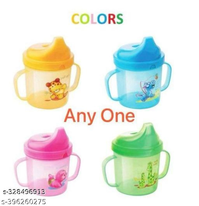 Plastic Sipper for Baby (Yellow, 250 ml)