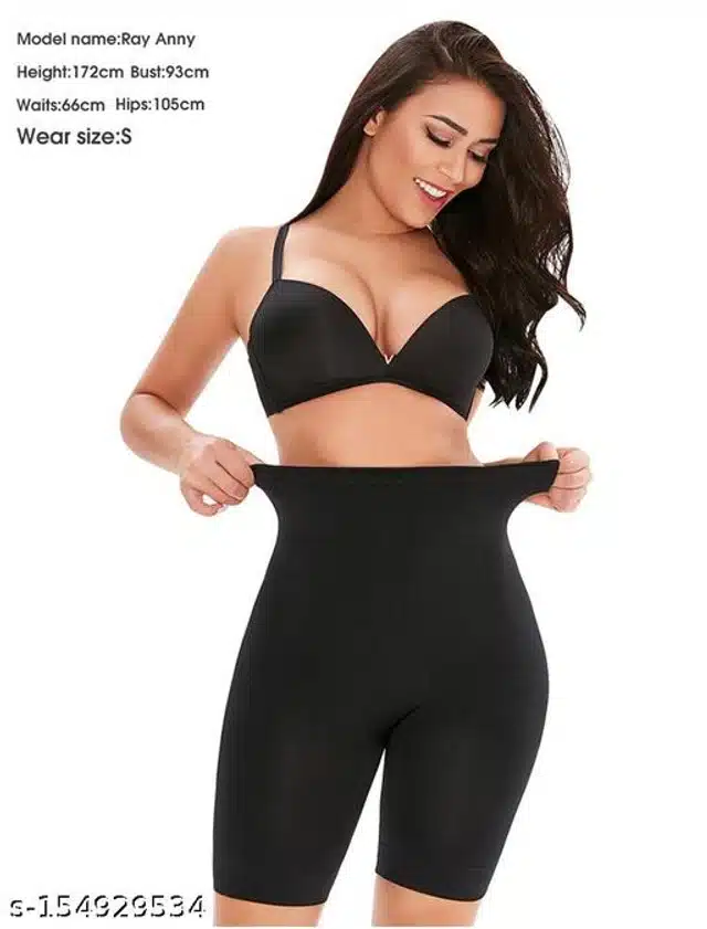 Cotton Blend Shapewear for Women (Black, M)