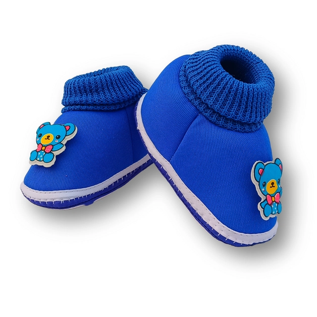 Cotton Booties for Infants (Red, 3-6 Months)