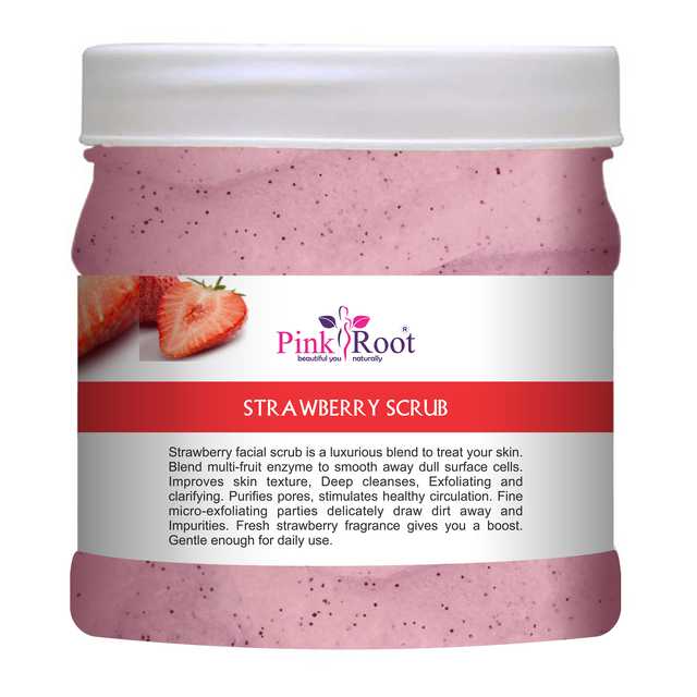 Pink Root Strawberry Scrub (Pack Of 1, 500 ml) (MI-157)