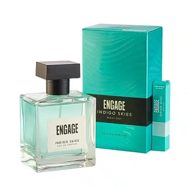 Engage Indigo Skies Perfume For Men 100 ml + Free Tester Vial 3 ml