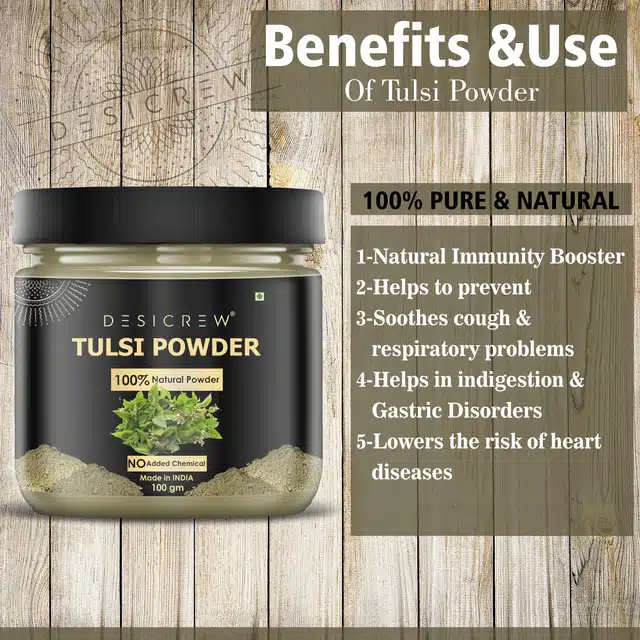 Desi Crew Natural Tulasi Powder (100 g)