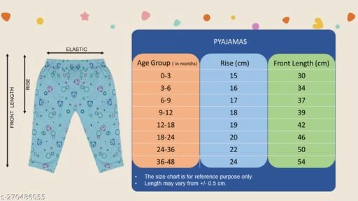 Cotton Pyjamas for Kids (Multicolor, 0-3 Months) (Pack of 6)