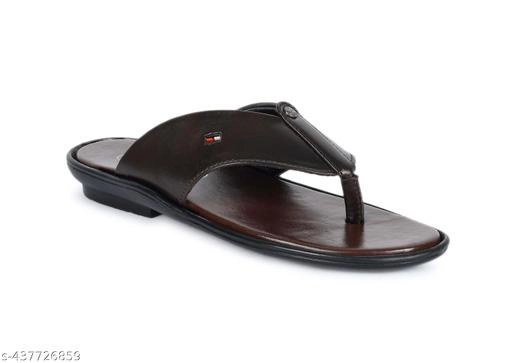 Flipflops for Men (Black & Brown, 6)