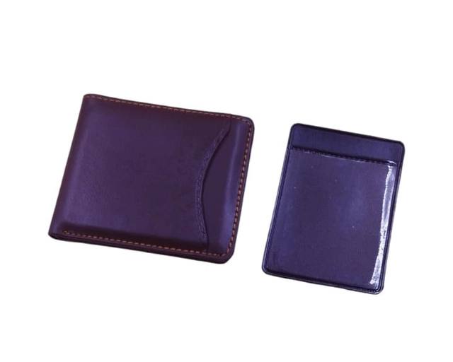 Faux Leather Wallet for Men (Brown)