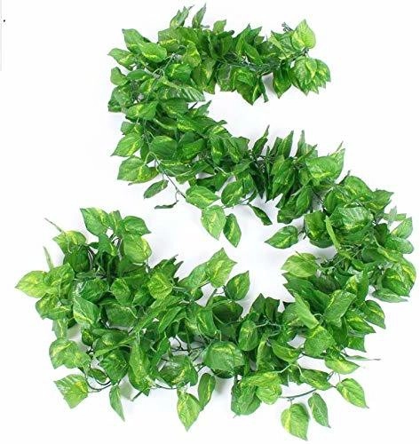 Artificial Money Tree Bail for Diwali Decoration (Green, Pack of 6)