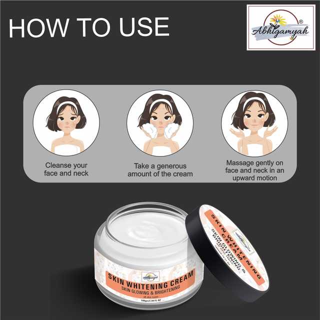 Abhigamyah Skin Whitening And Brightening Face Cream For All Skin Types And Helps Reduce Dark Spots, Blemishes, And Pigmentation (100 g, Pack Of 3) (A-923)