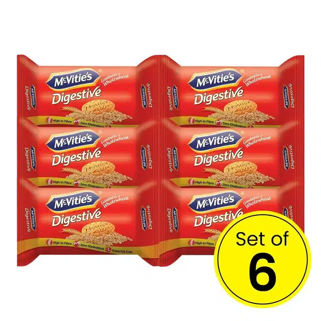 Mcvitie'S Digestive High Fibre Biscuits With Goodness Of