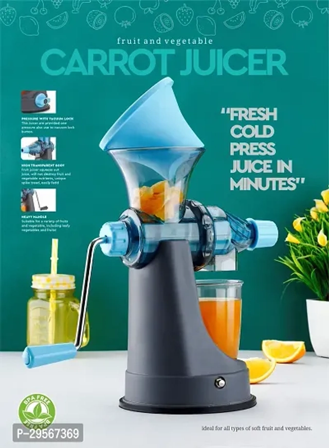 Manual Fruit Juicer (Blue)