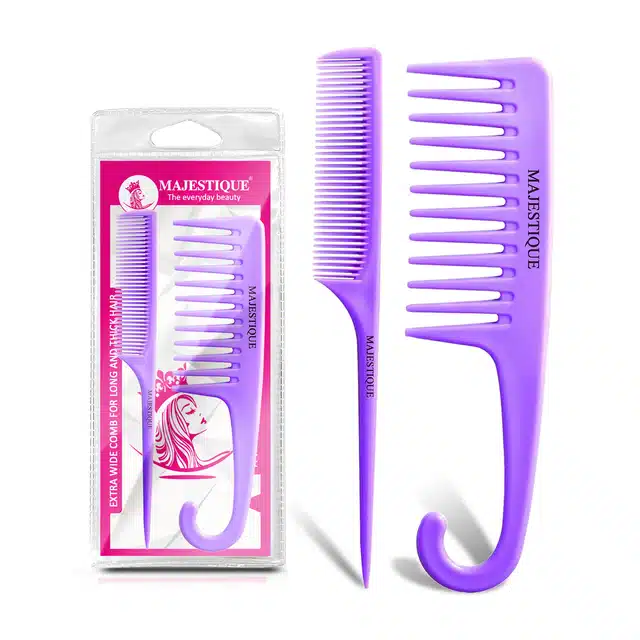 Professional Tail & Hang Loop Comb Set (Multicolor, Set of 2)