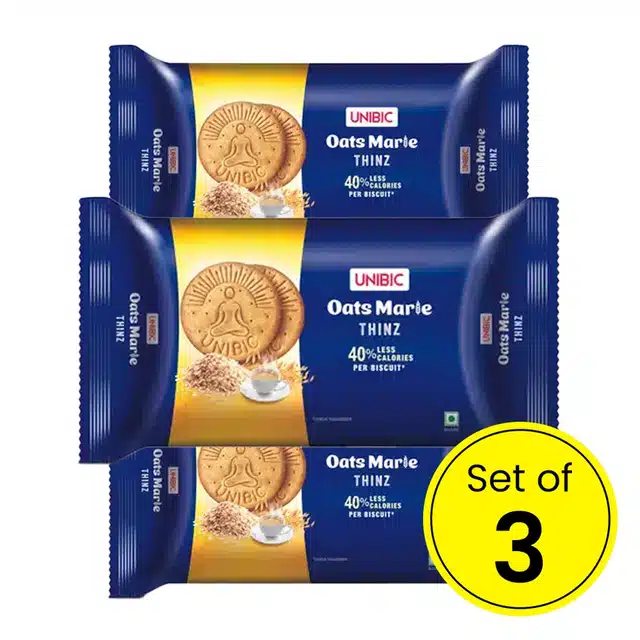 Unibic Oats Marie Thinz 58 g (Pack of 3)