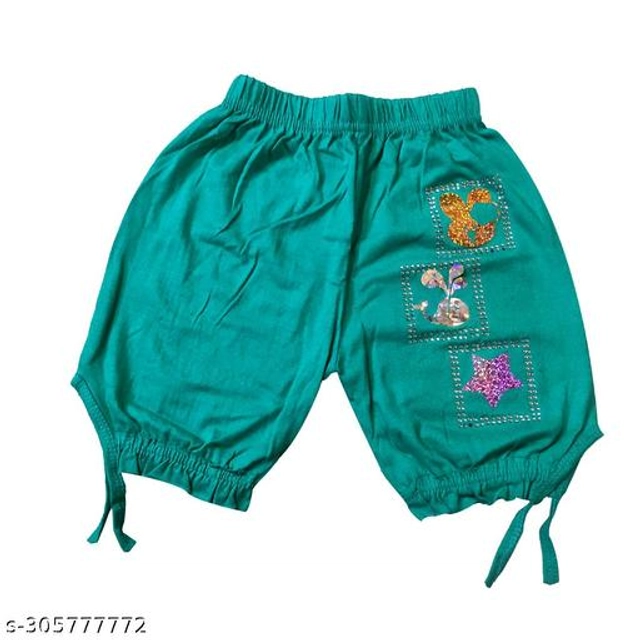 Cotton Blend Shorts for Girls (Multicolor, 1-2 Years) (Pack of 4)