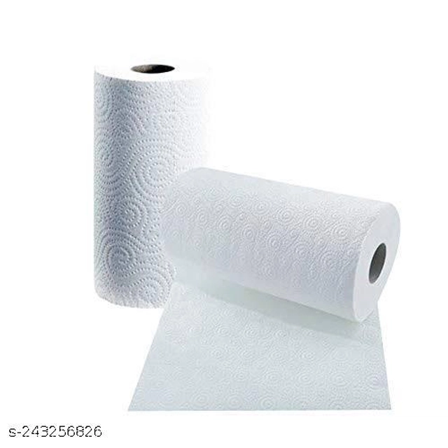 Kitchen 60 Pcs Tissue Rolls (White, Pack of 2)