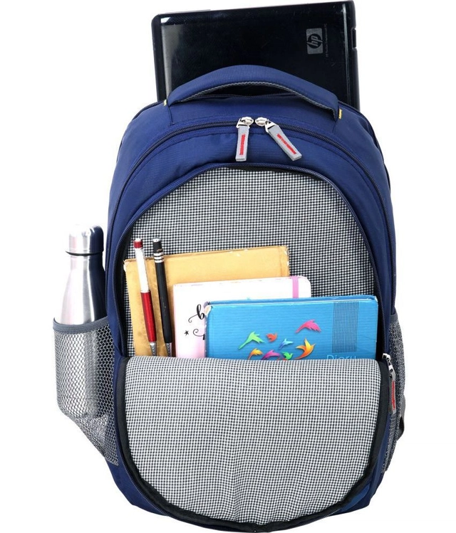 Polyester Laptop Backpack for Men (Navy Blue, 45 L)