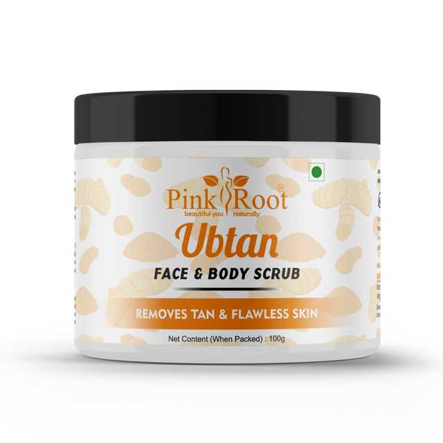 Pink Root Ubtan Face & Body Scrub (Pack Of 1, 100 g) (MI-196)