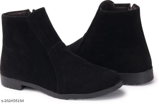 Boots for Women (Black, 3)