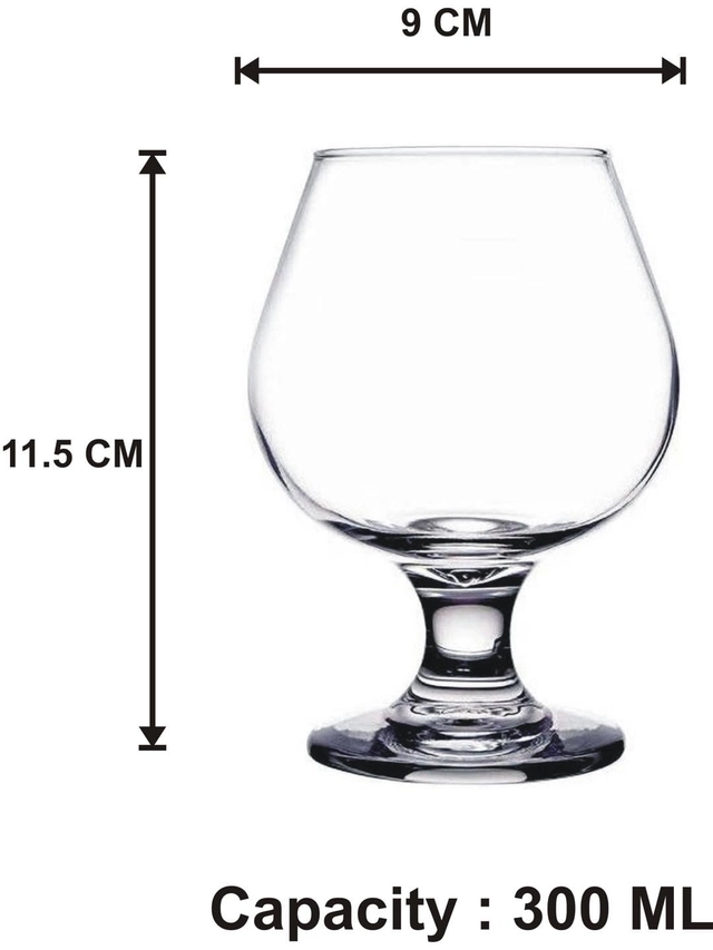 Wine Glass (Transparent, 300 ml)