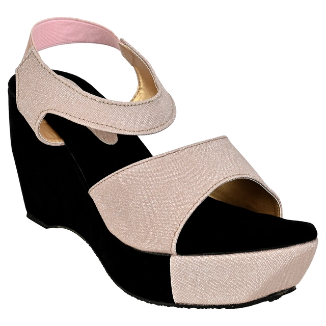 Heels for Women (Peach, 4)