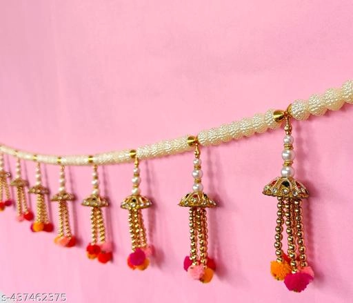 Fancy Toran for Diwali Decoration  (Red & Yellow)