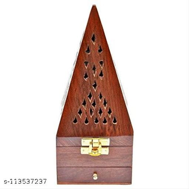 Wooden Dhoop Sticks Holder (Brown)